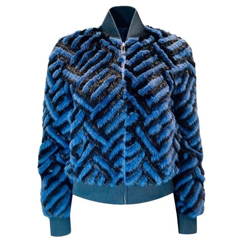 fendi bomberjacke beige|Fendi mink fur jacket.